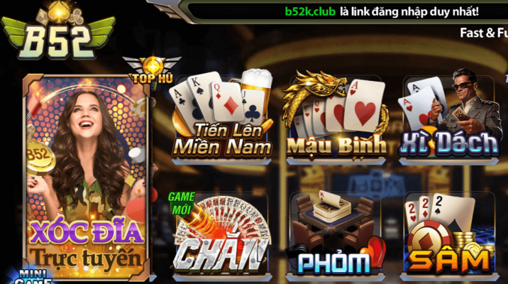 Giao diện game thân thiện, dễ sử dụng